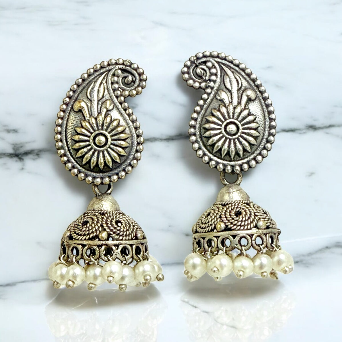 Dvija Jhumka Earrings - MANKAA Default Title Earrings