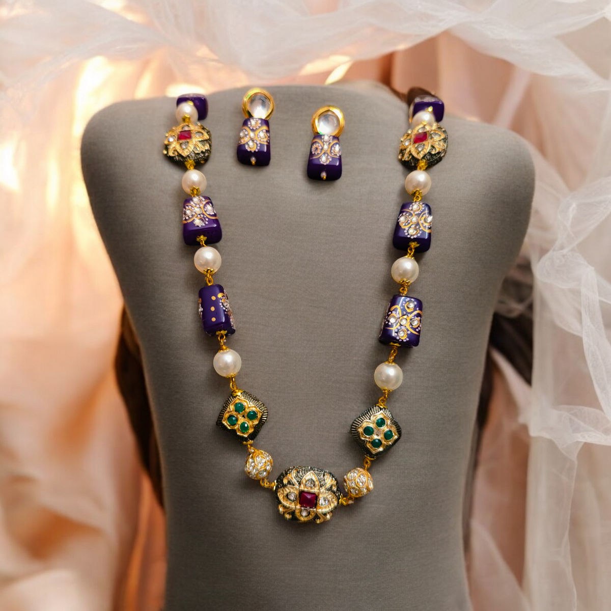 Aaloki Necklace - MANKAA Default Title Necklace set