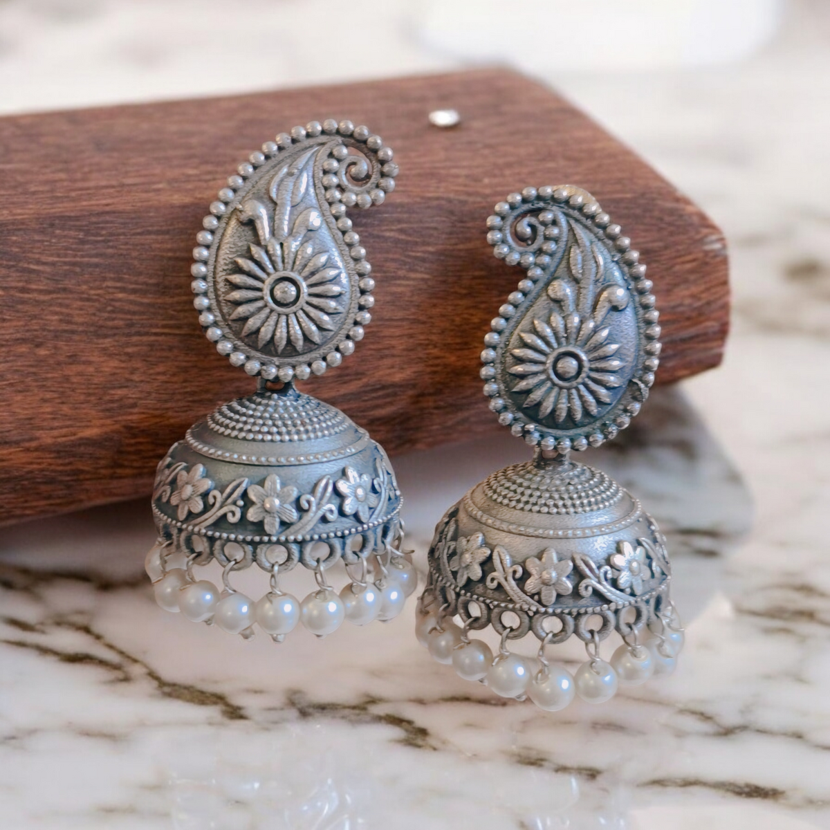 Sumaira Jhumka - MANKAA Default Title Earrings