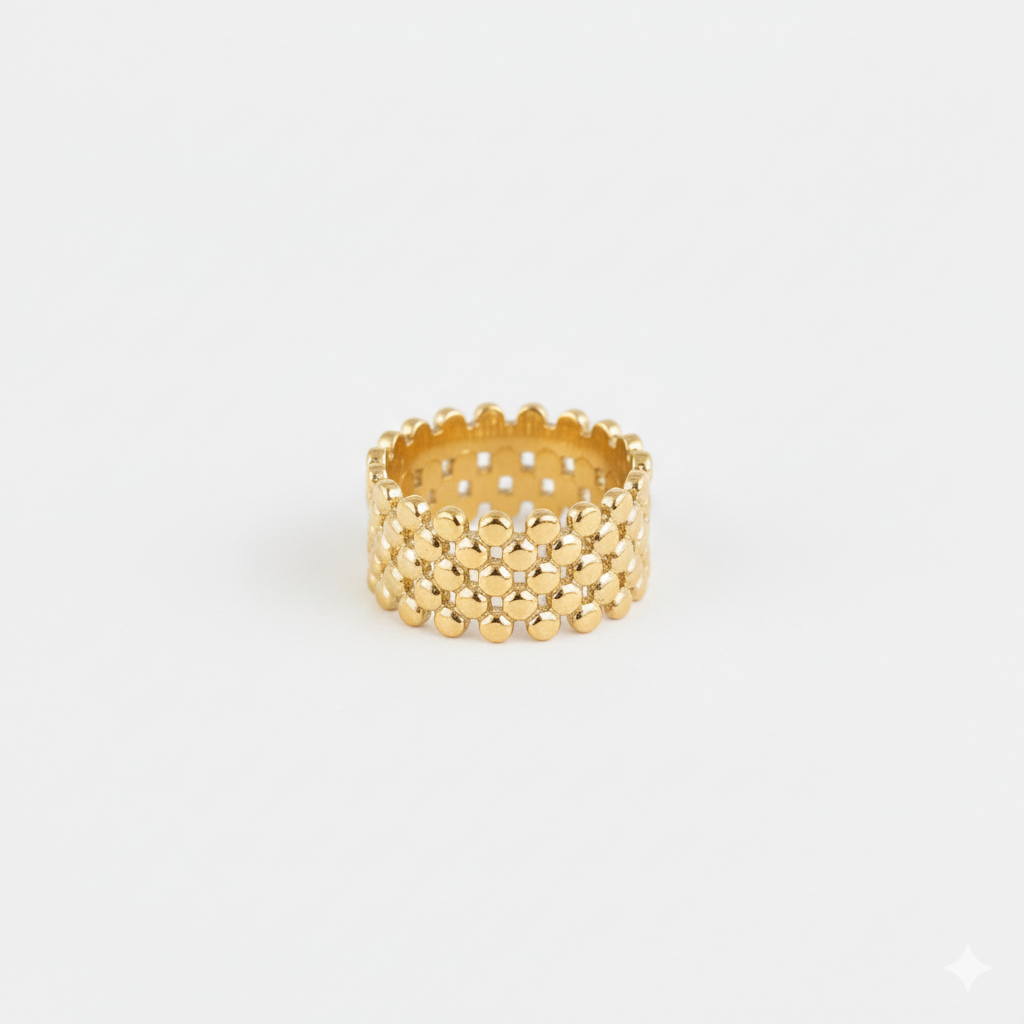 Gold Plated Anti Tarnish Women Ring 